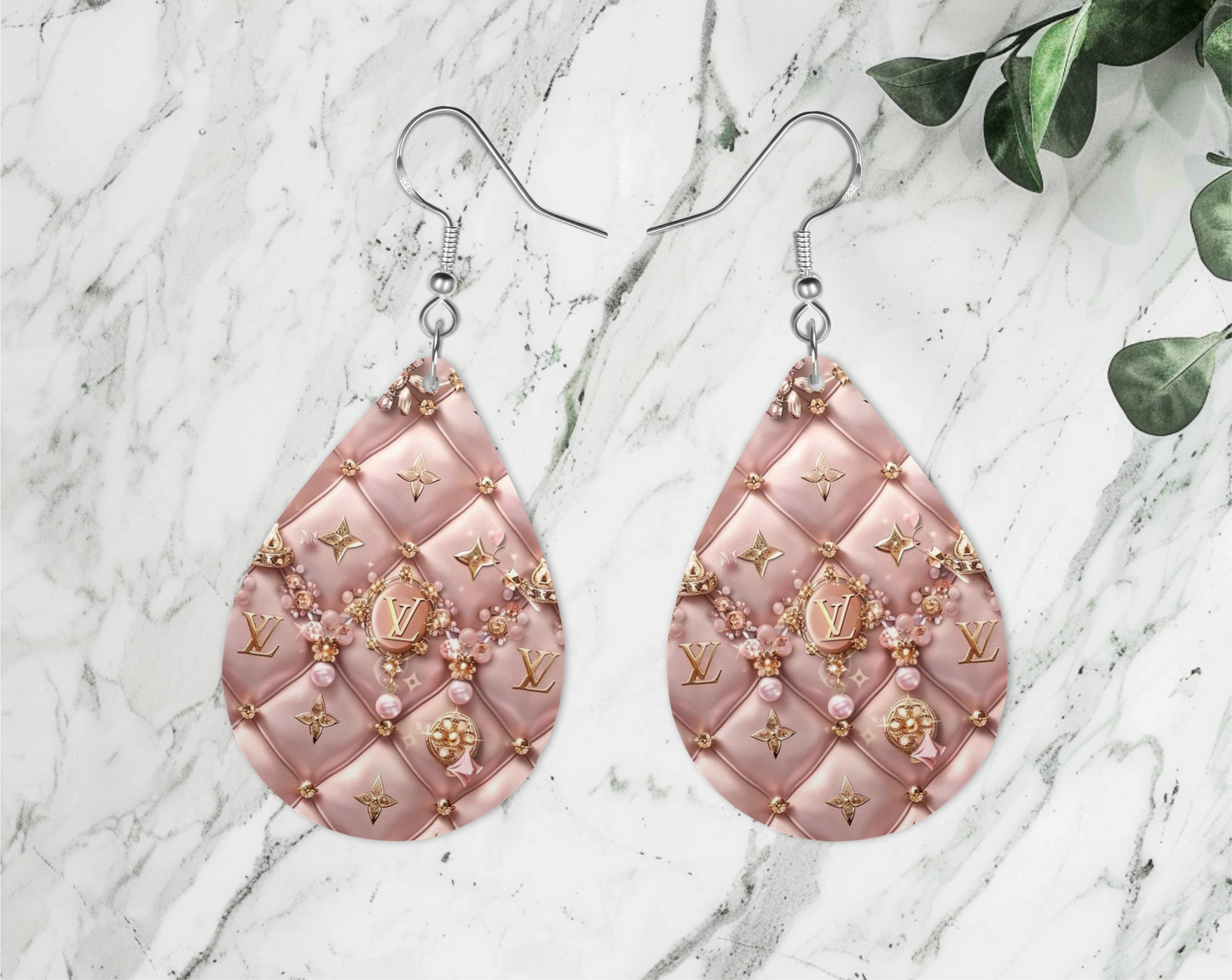 Pink Earrings, fashion Design, Teardrop Earrings