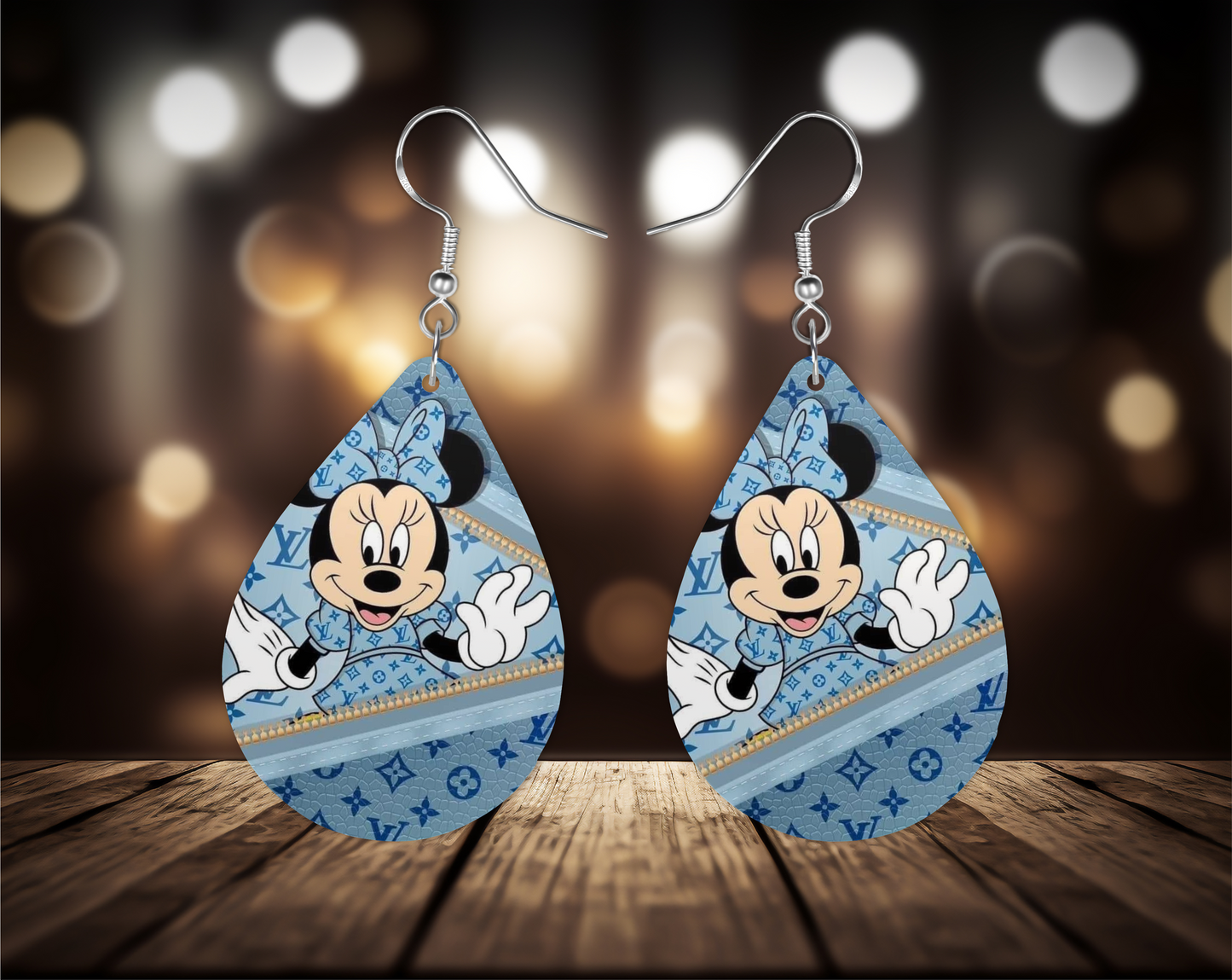 Cartoon Blue Earrings, Fashion Design Teardrop Earrings