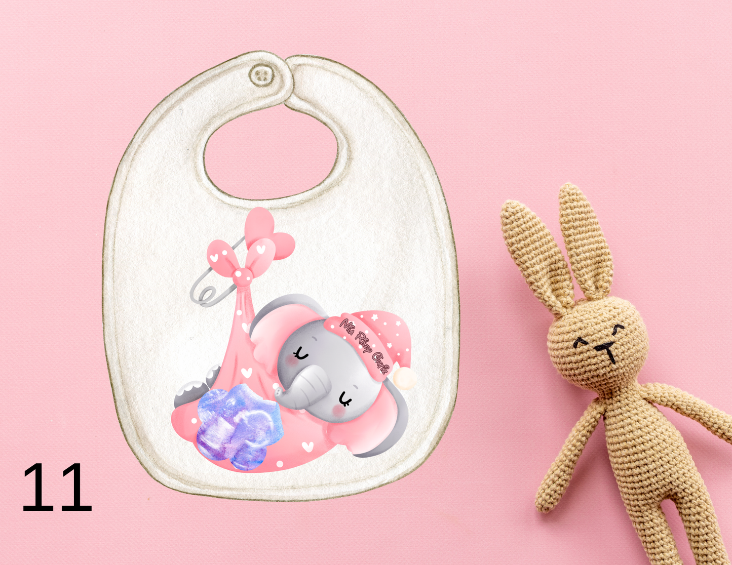 Baby Girl Bibs, Personalized