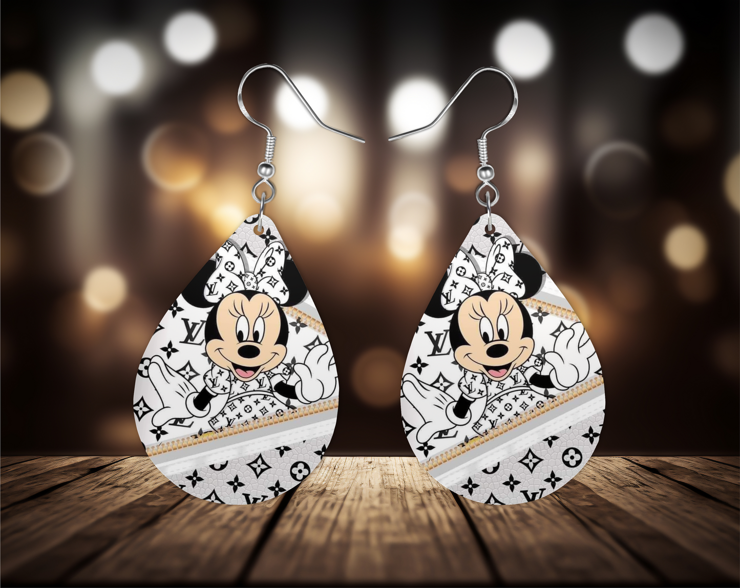 Cartoon White Earrings, Fashion Design Teardrop Earrings