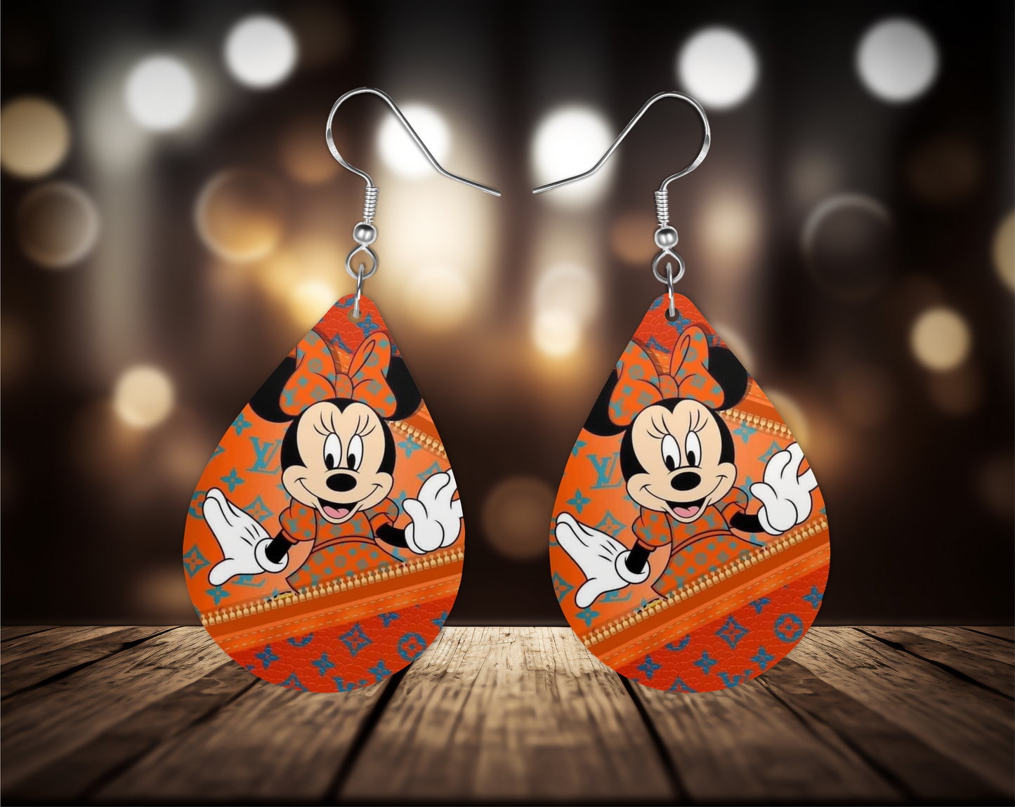 Cartoon Orange Earrings, Fashion Design Teardrop Earrings