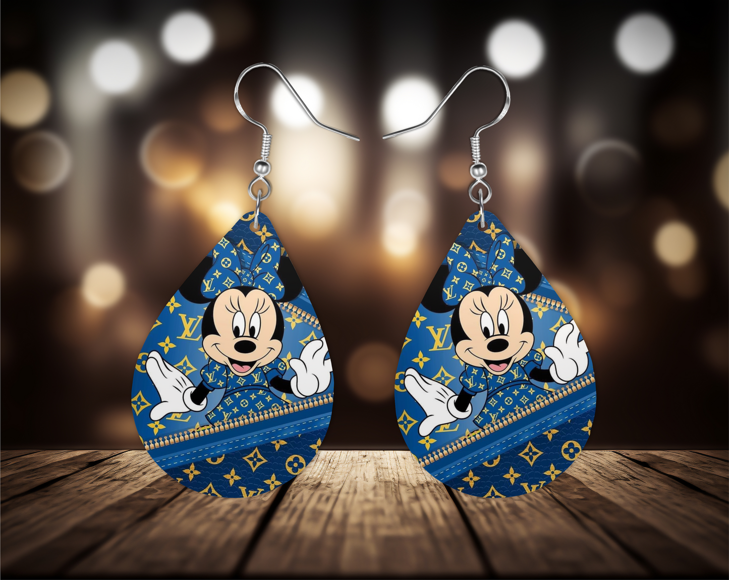 Cartoon Blue Earrings, Fashion Design Teardrop Earrings