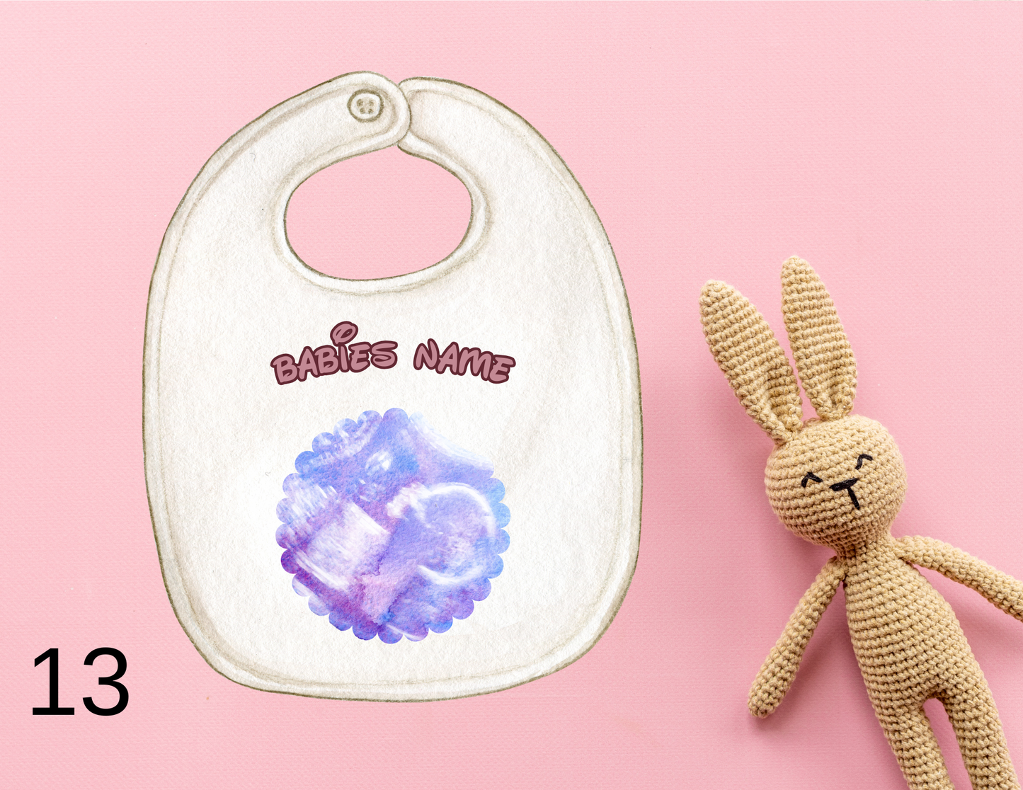 Baby Girl Bibs, Personalized