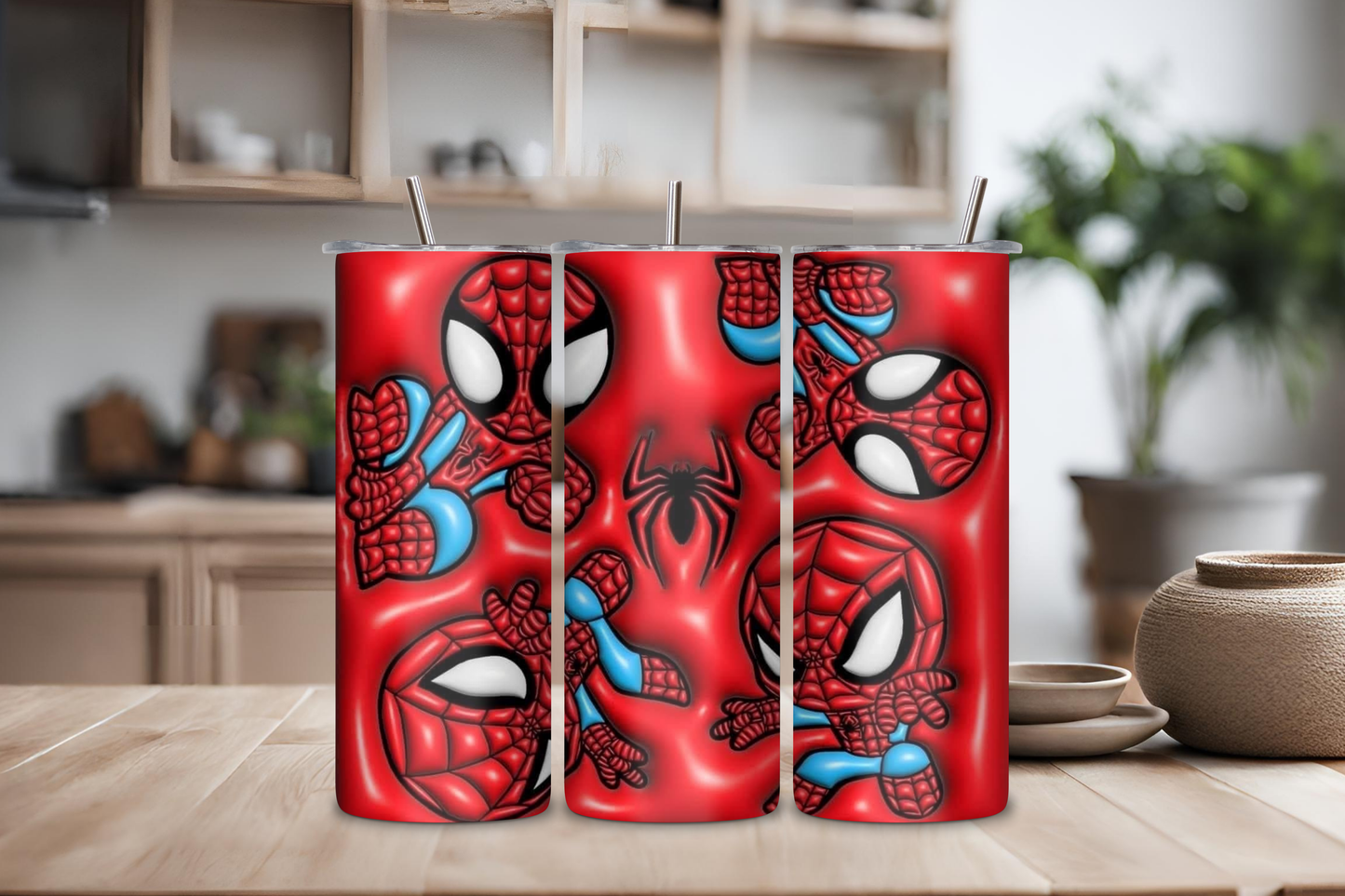 Spider Adventure Red Tumbler, 20 oz skinny tumbler, custom tumbler, drinkware