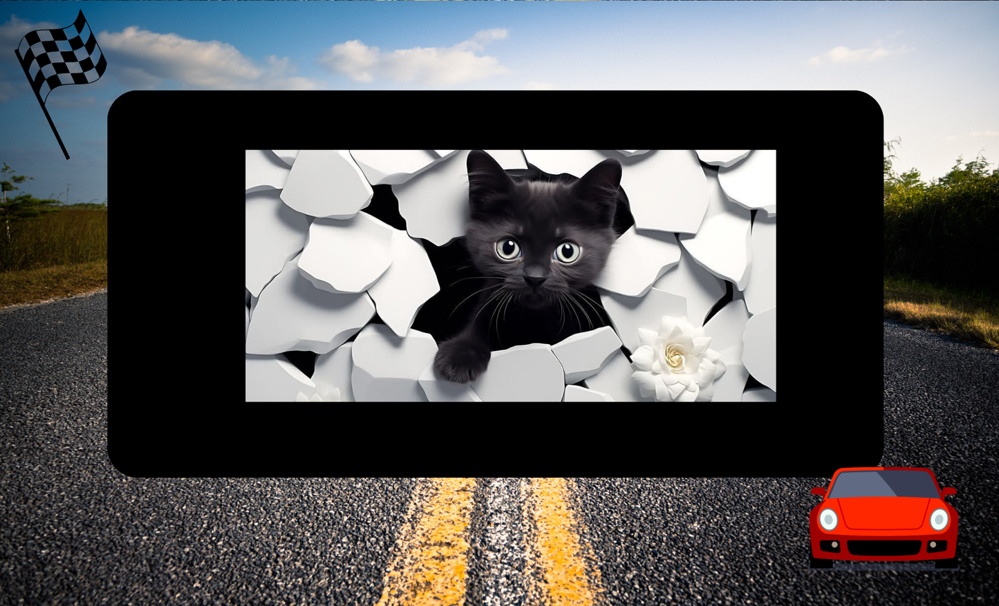 License Plate Cat Design