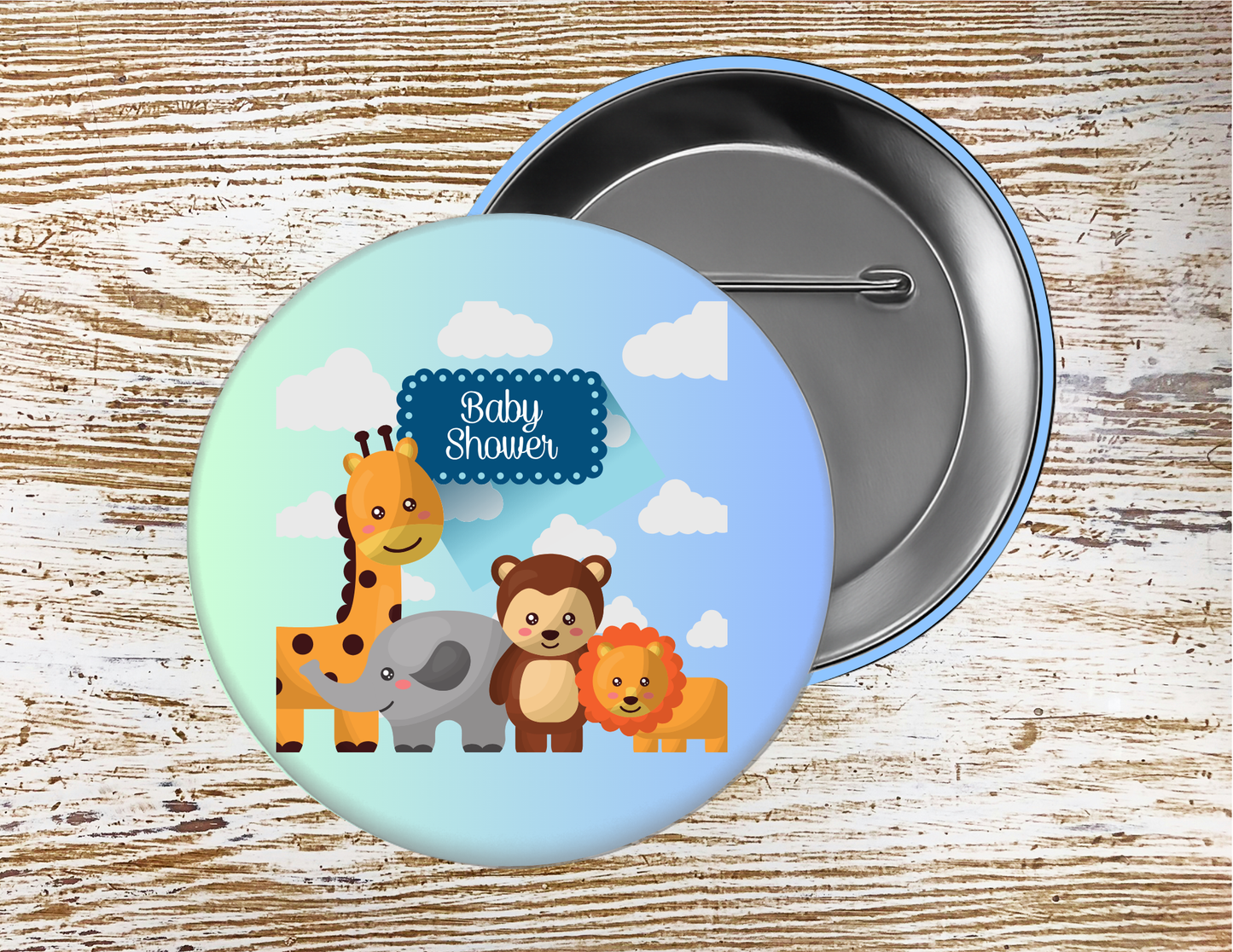 Boy or Girl Gender Reveal Baby Shower, Pin Buttons, size 2.25 inch