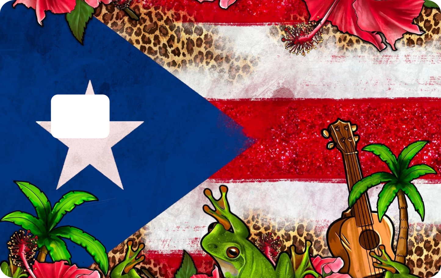 Puerto Rico Design Debit Card Decal Skins