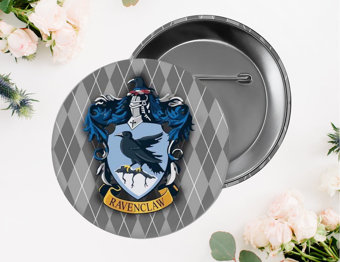 Wizard Pin Buttons, size 2.25 inch
