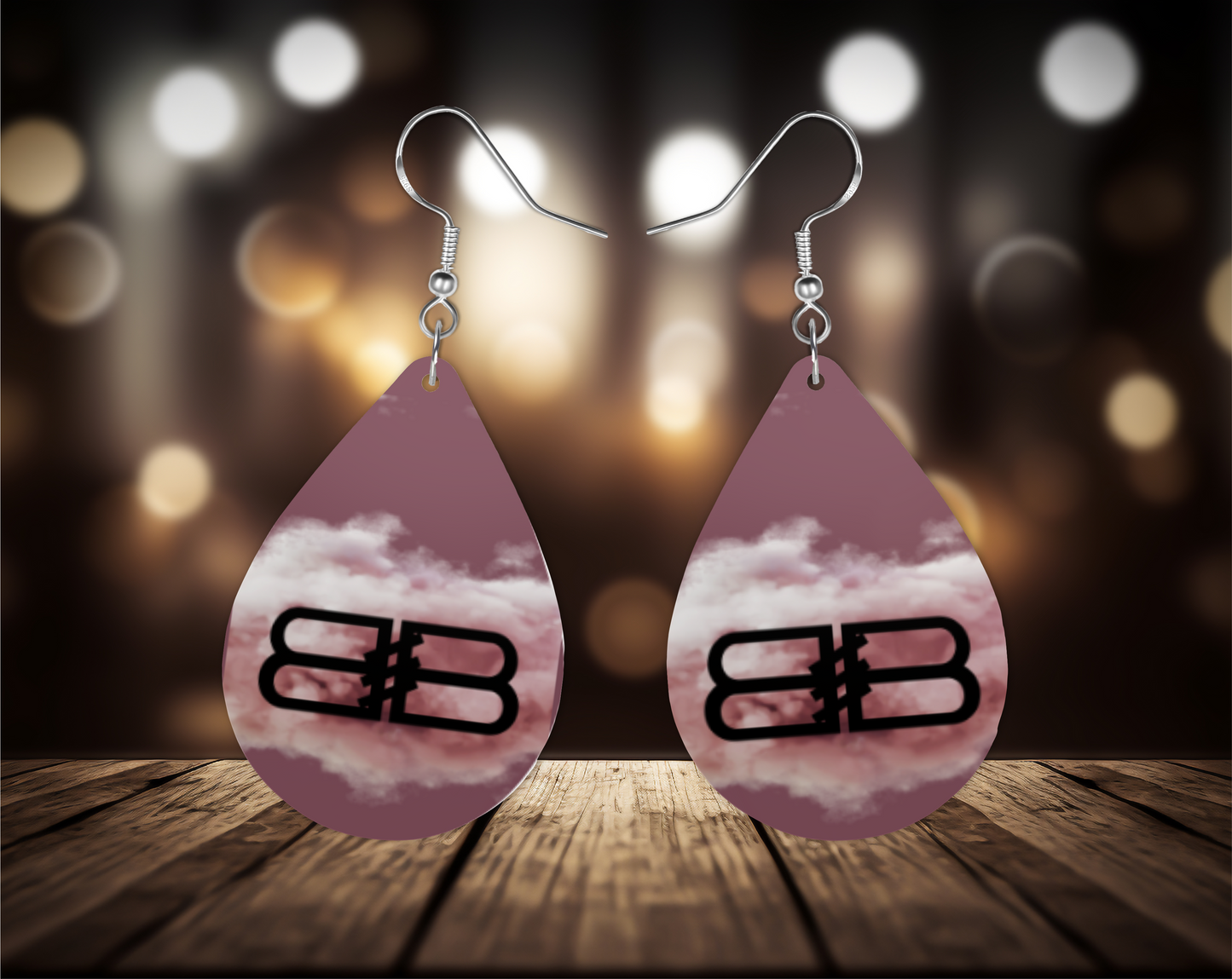 B Maroon on Cloud Earrings, Fashion Design Teardrop Earrings