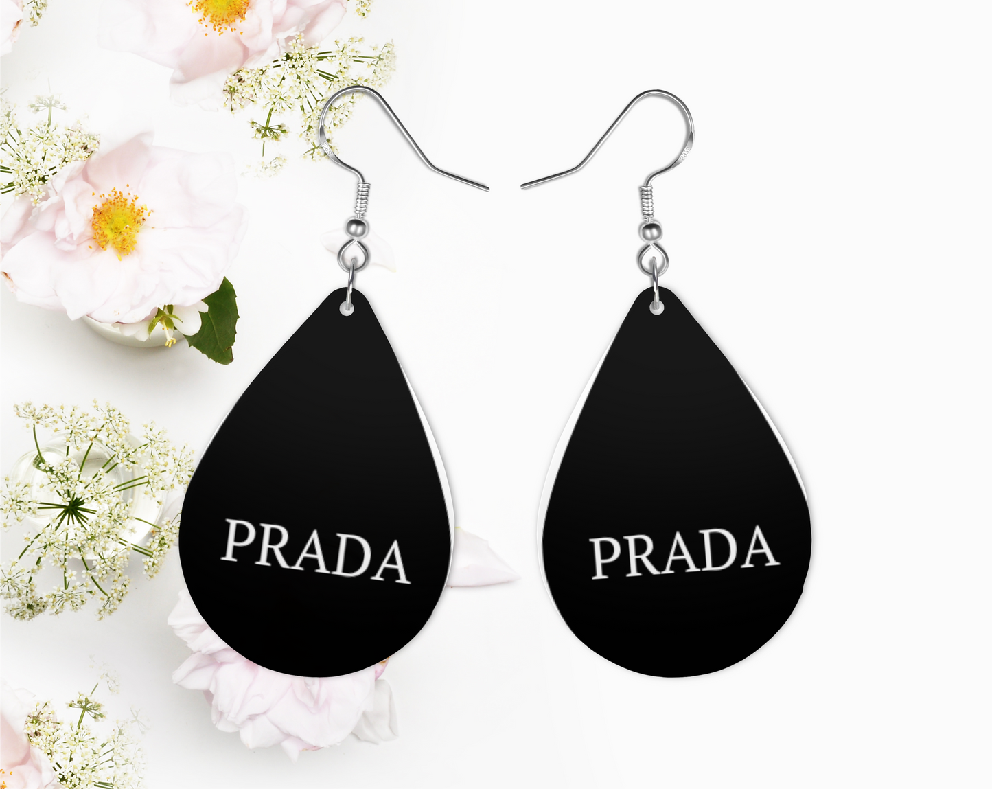 Initial P Necklace, Make it set! Black