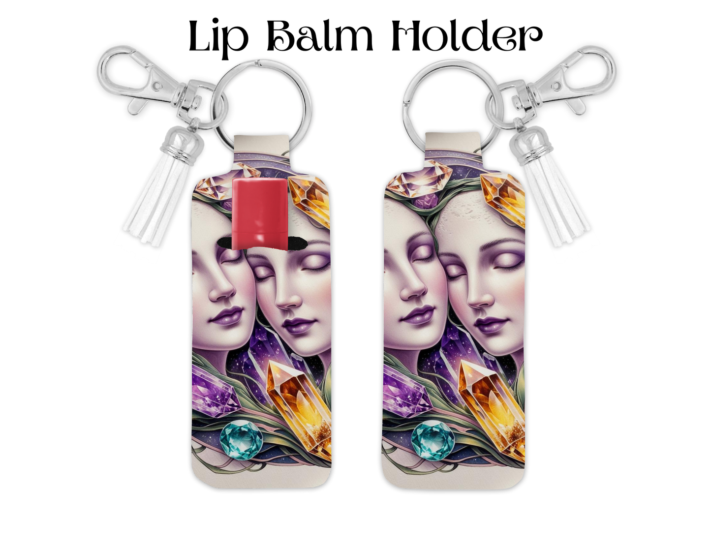 Beauty Crystal Faces Lip Balm Holder