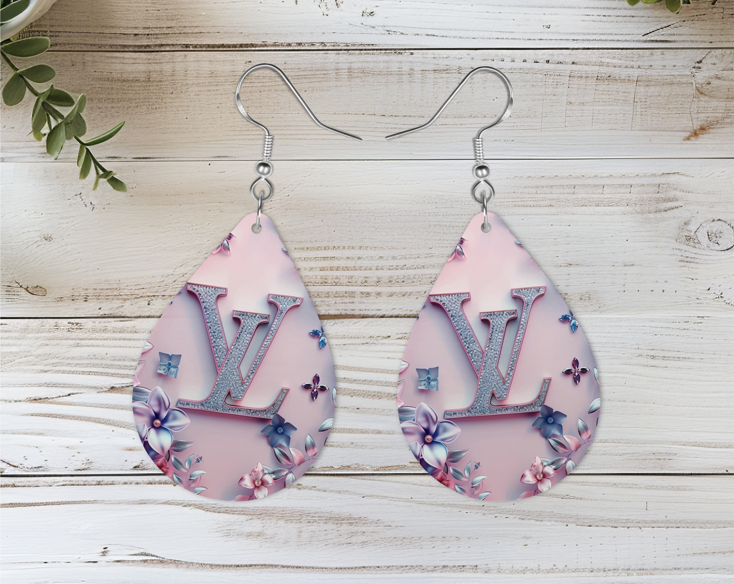 Lite Pink Earrings, Fashion Design, Teardrop Earrings