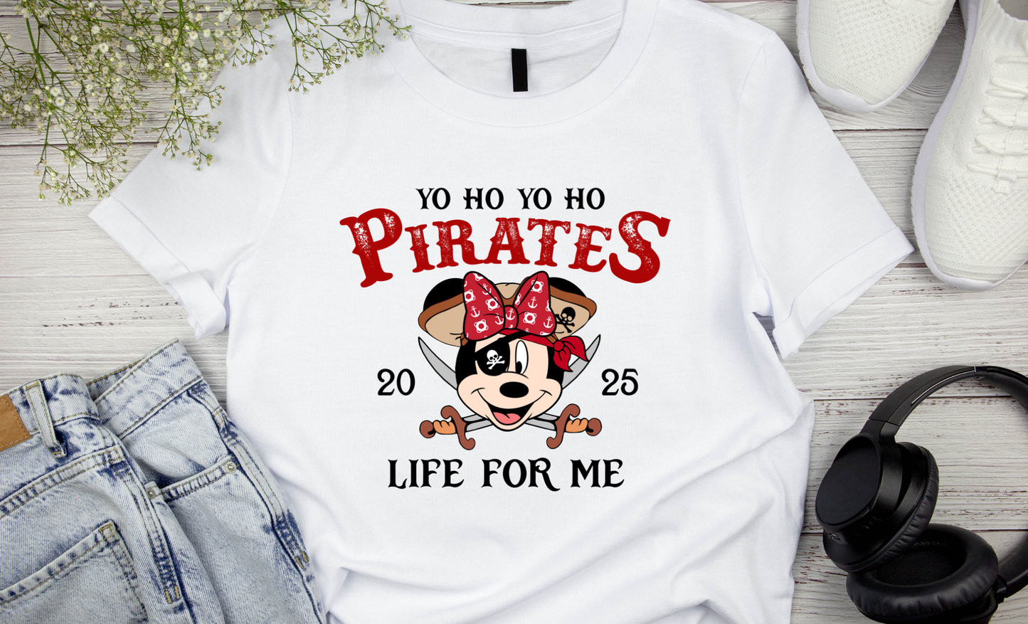 Pirate Mouse Cartoon T-shirt