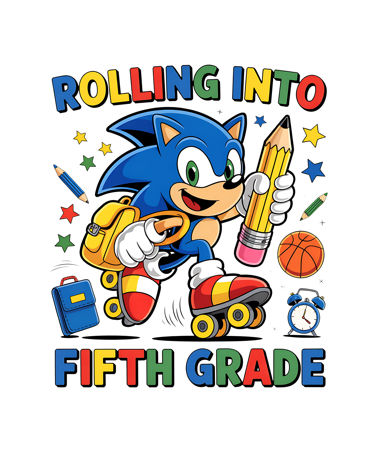 Rolling into.... Personalized Back to School T-shirt