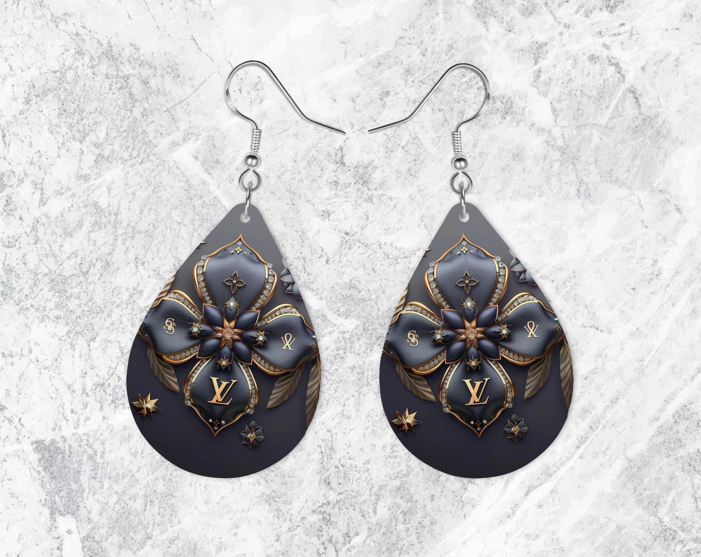 Black Earrings, fashion Design, Teardrop Earrings