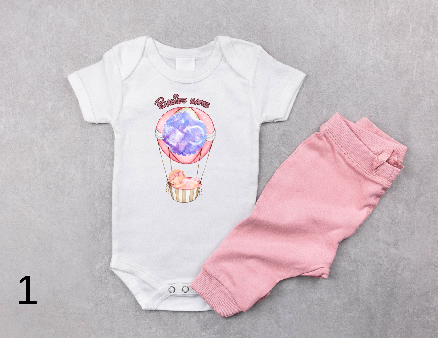 Baby Girl Elephant Bodysuit, Size 0-3 months
