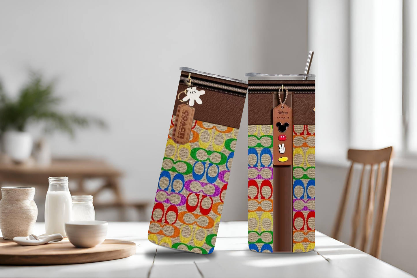 Colorful Tumbler, 20 oz skinny tumblers, drinkware