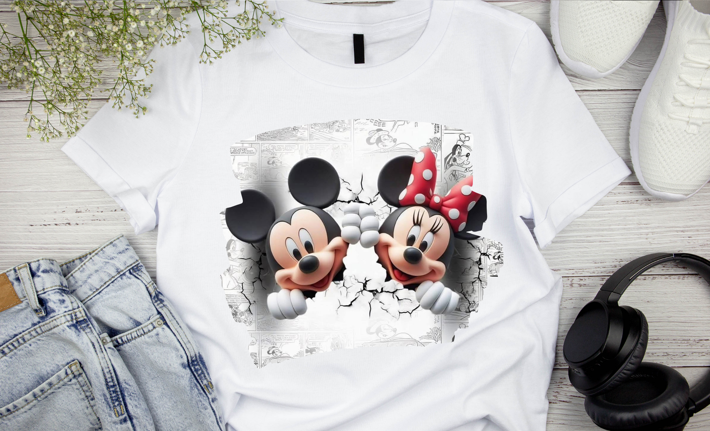 Mouse and Friend Cartoon T-shirt