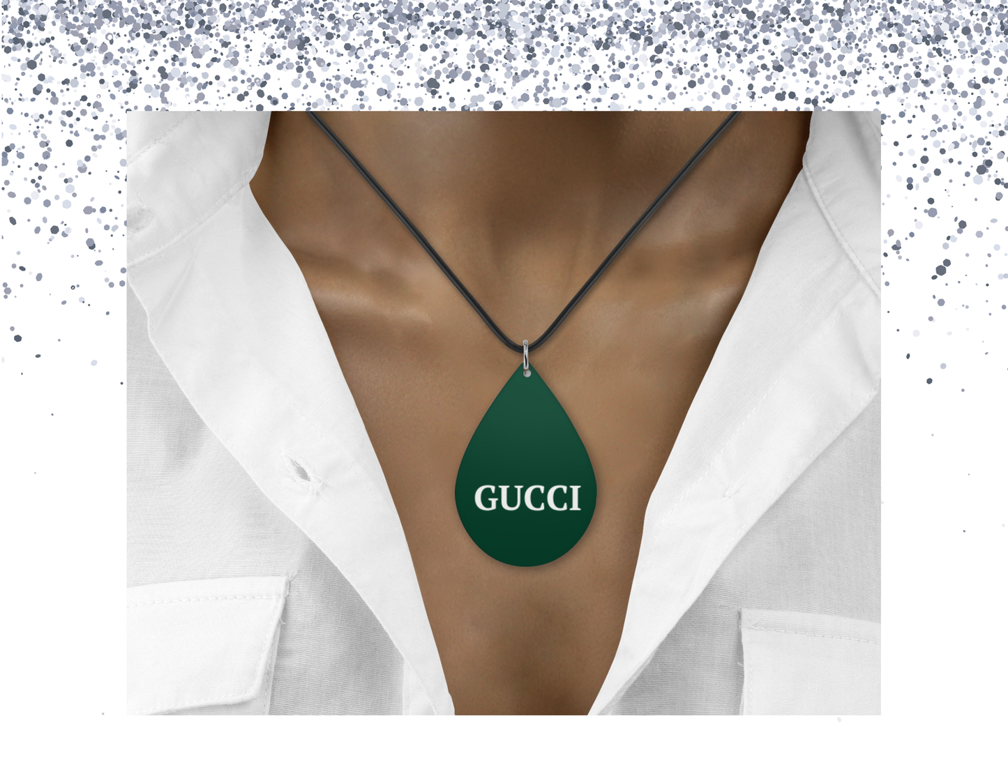 G Necklace, Make it set! Green