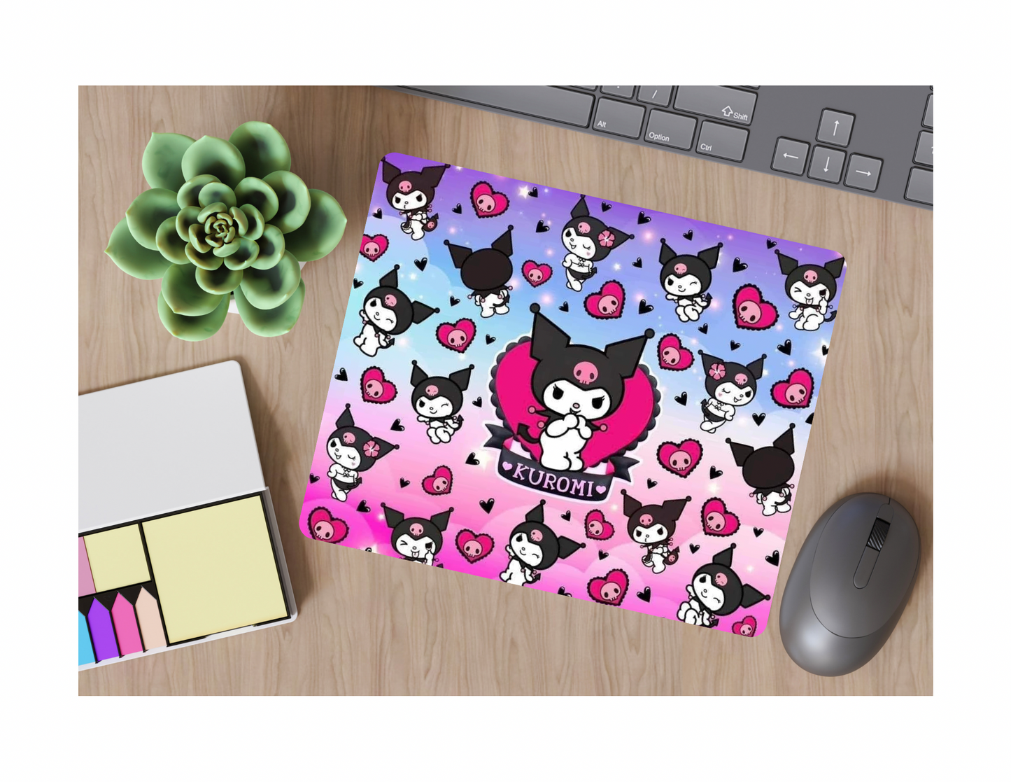 Kuromi Mouse Pad, desk accessory