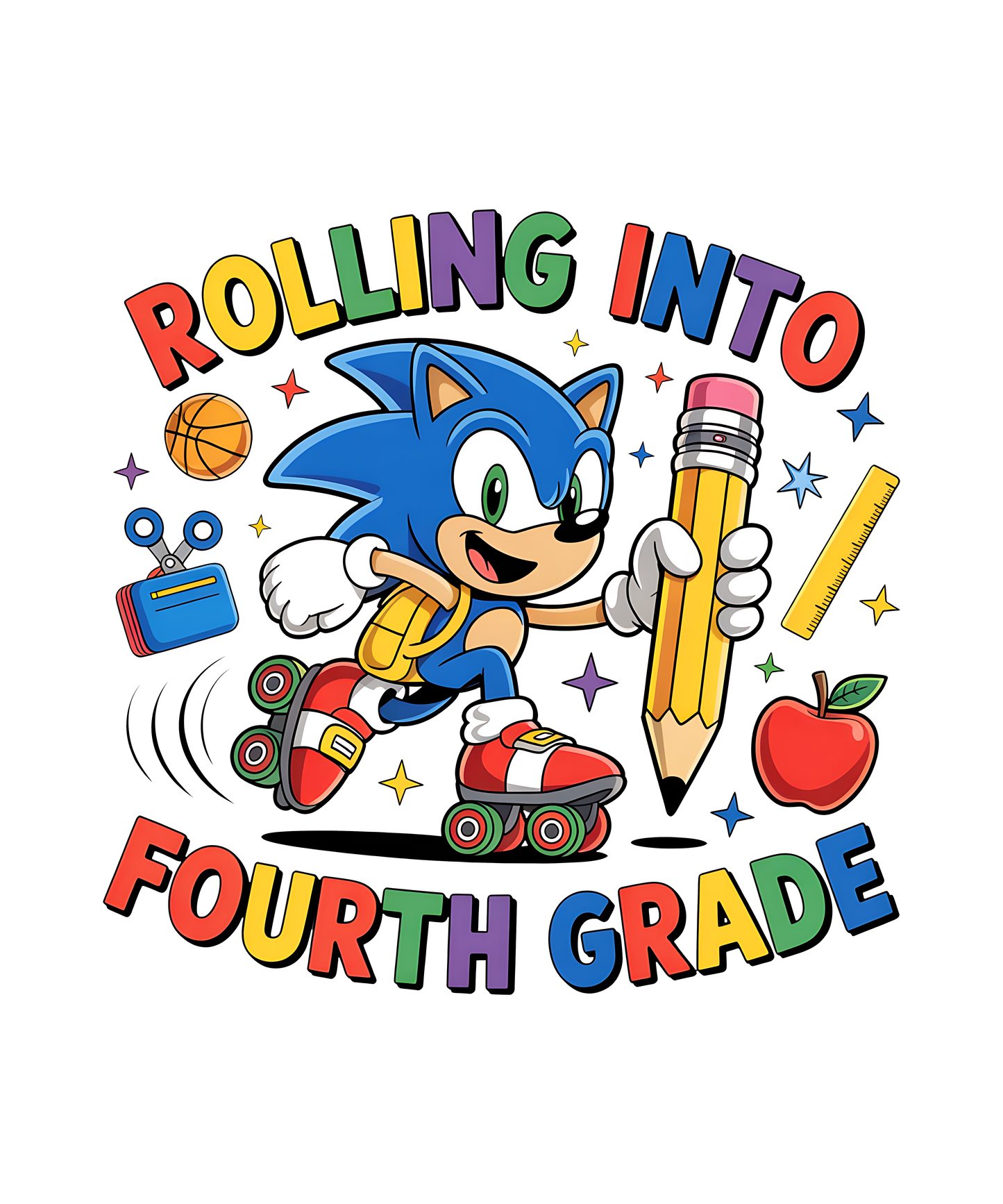 Rolling into.... Personalized Back to School T-shirt