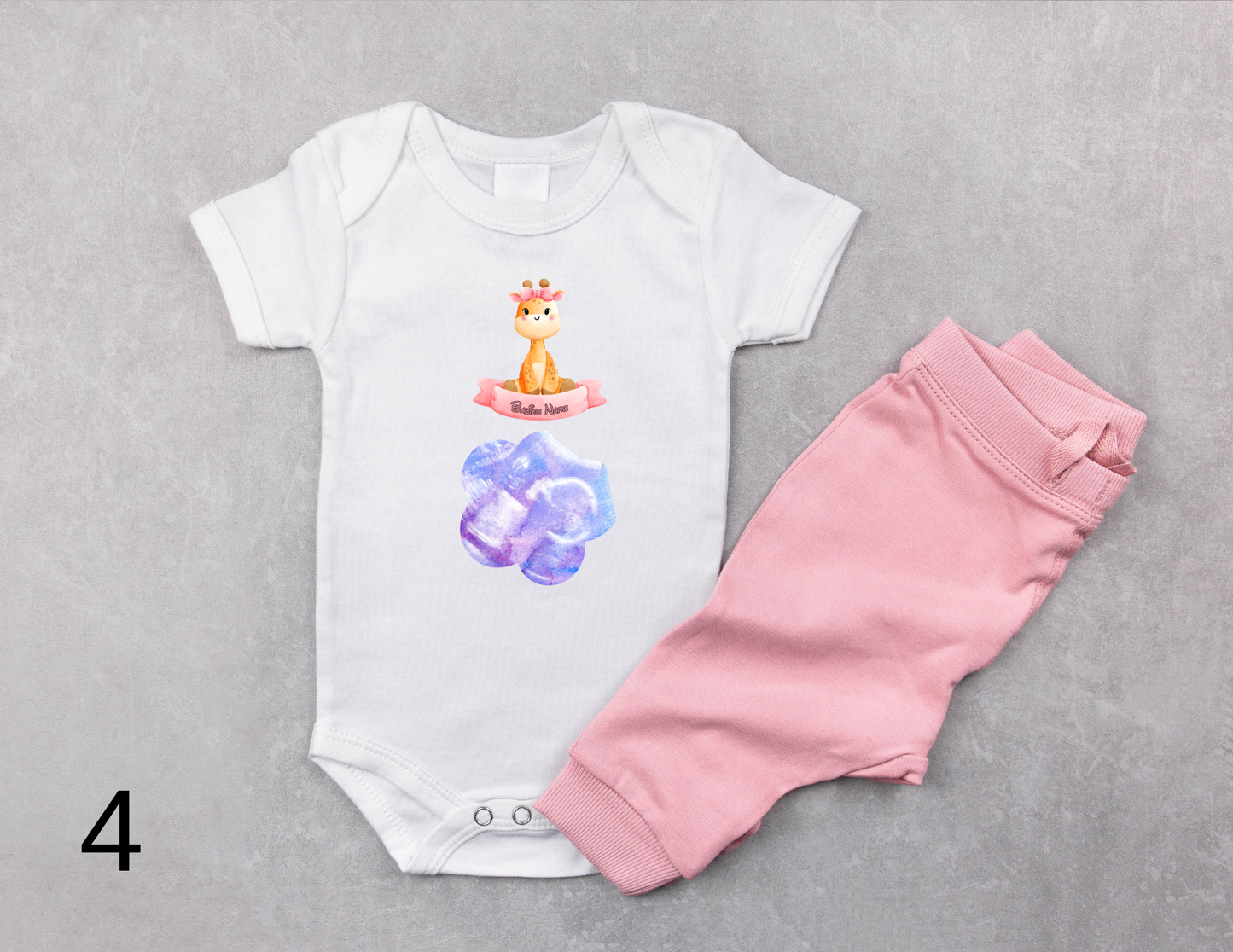 Baby Girl Elephant Bodysuit, Size 0-3 months