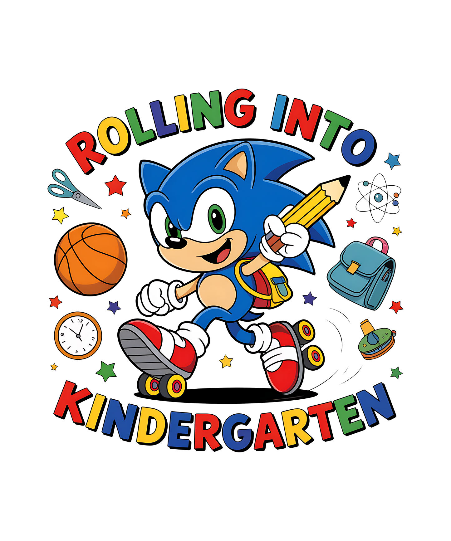 Rolling into.... Personalized Back to School T-shirt