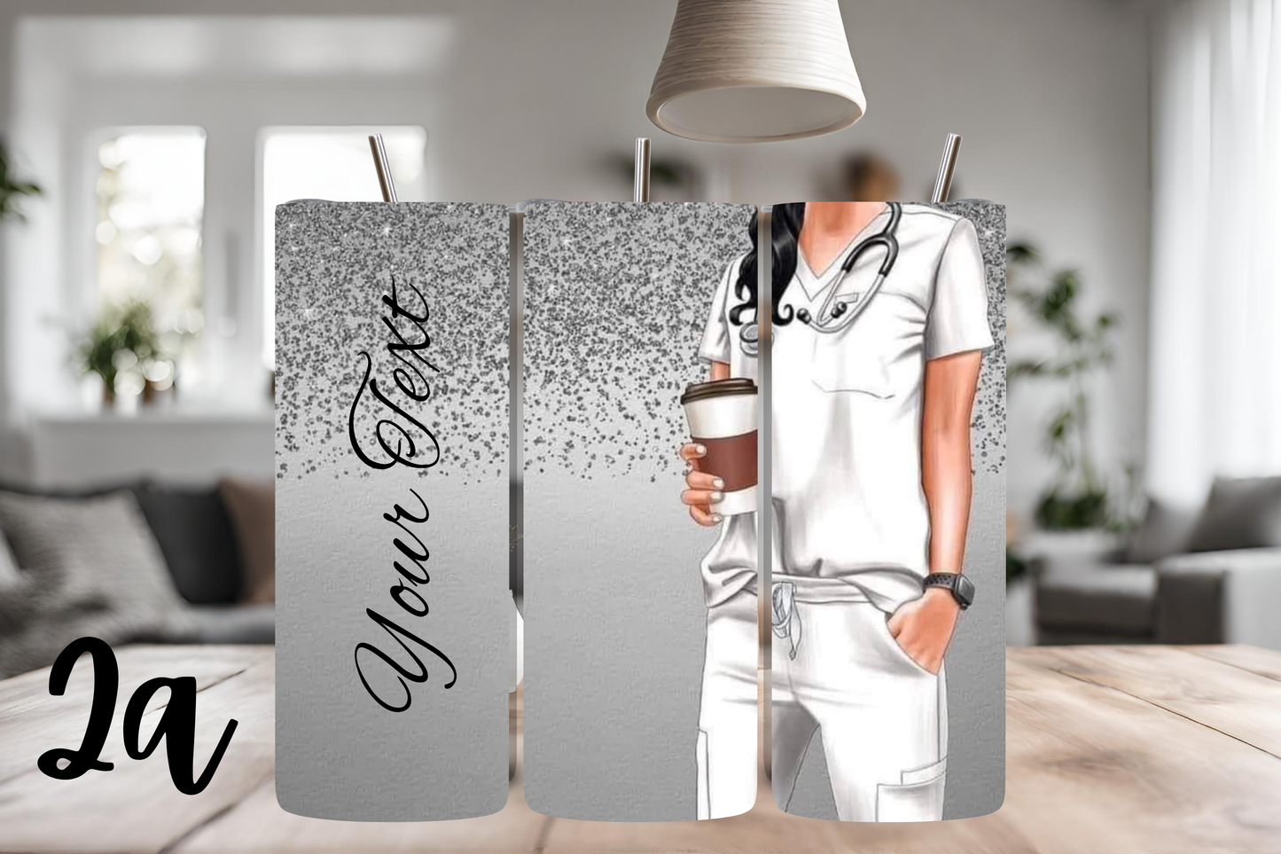 Nurse Tumbler, Personalized, 20 oz skinny tumbler, custom tumbler, drinkware