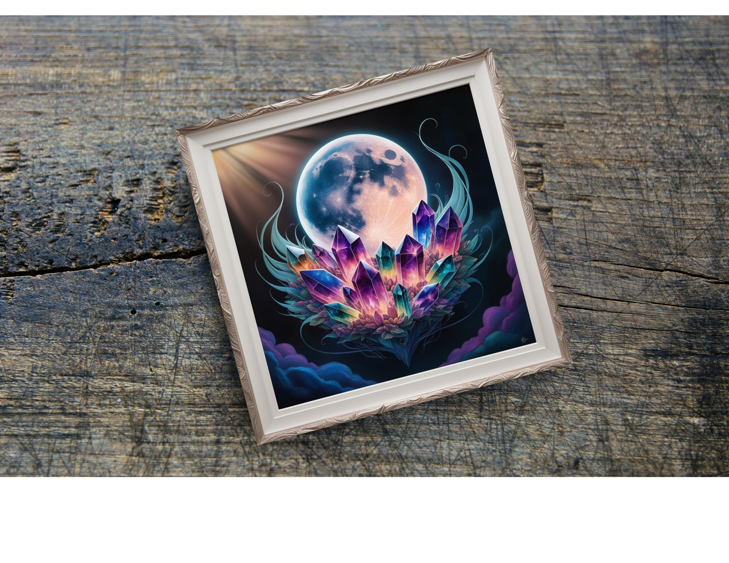 Crystals & Moon Home Coasters, several designs