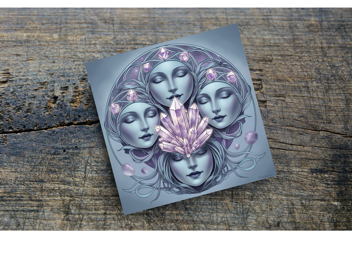 Crystals & Moon Home Coasters, several designs
