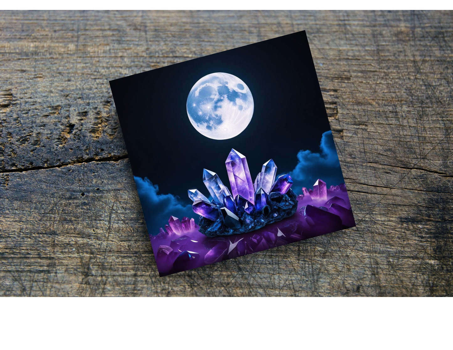 Crystals & Moon Home Coasters, several designs
