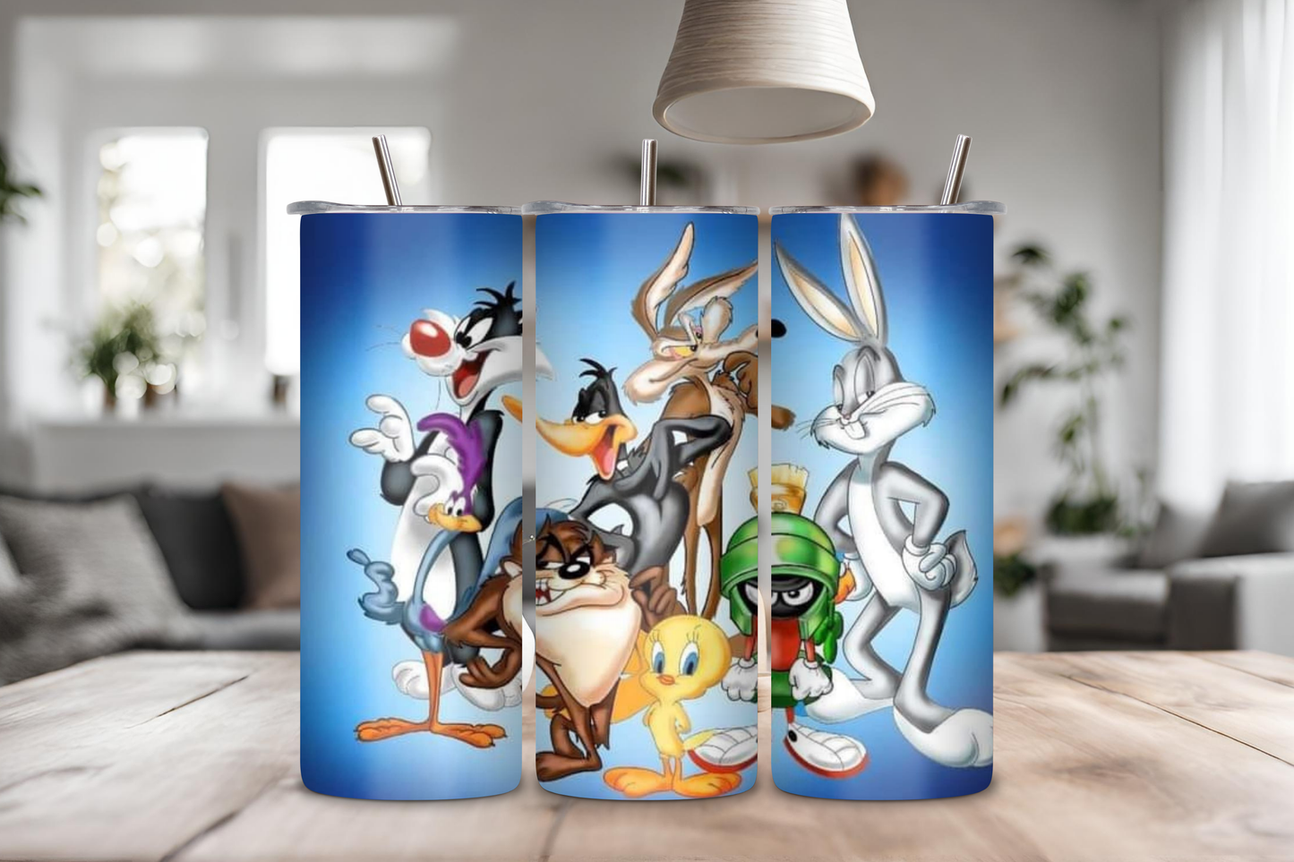 Tunes Characters Tumbler, 20 oz skinny tumbler