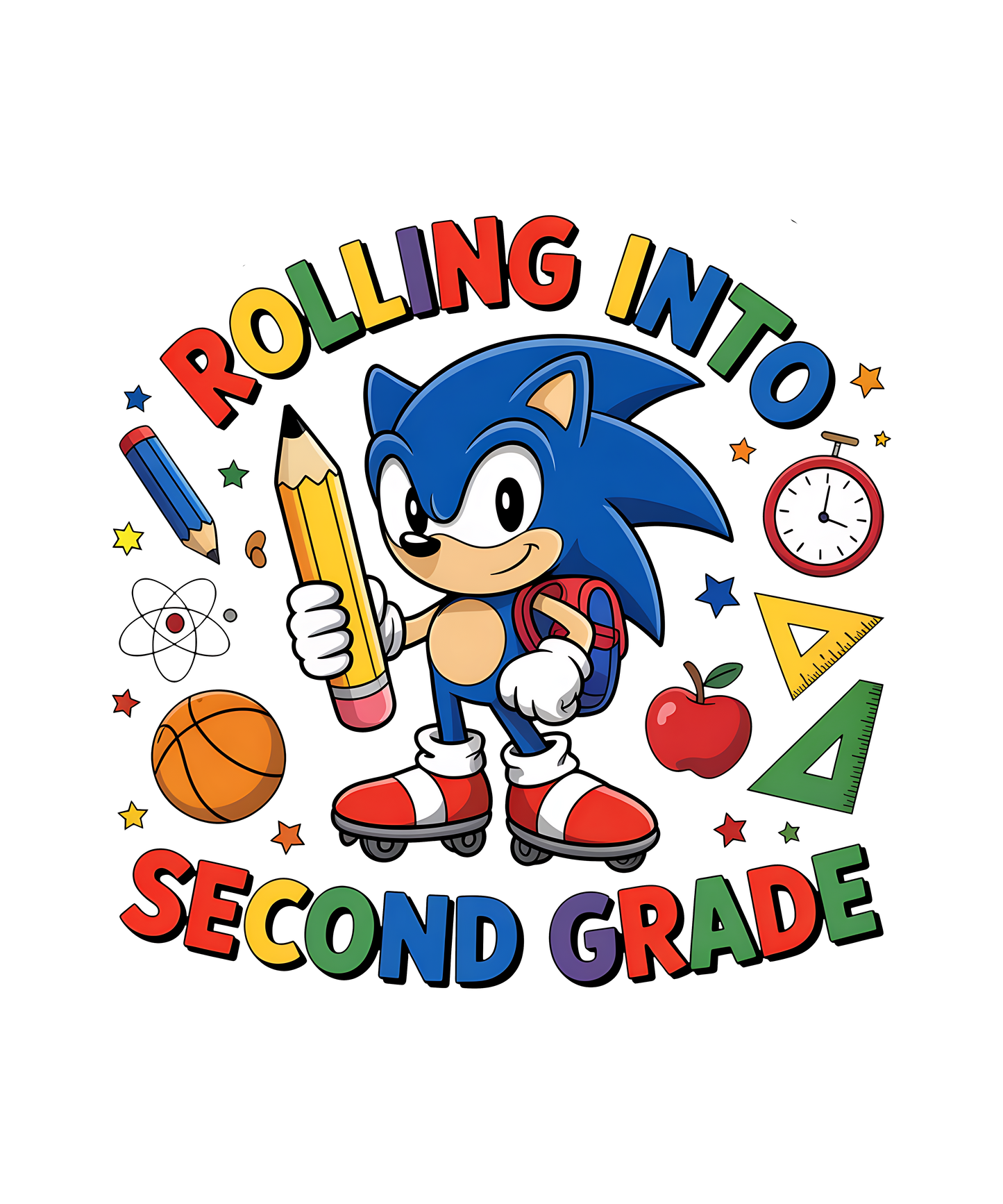 Rolling into.... Personalized Back to School T-shirt