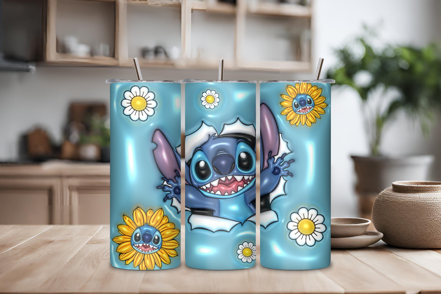 3D Cartoon Tumbler, 20 oz skinny tumbler, custom tumbler, drinkware