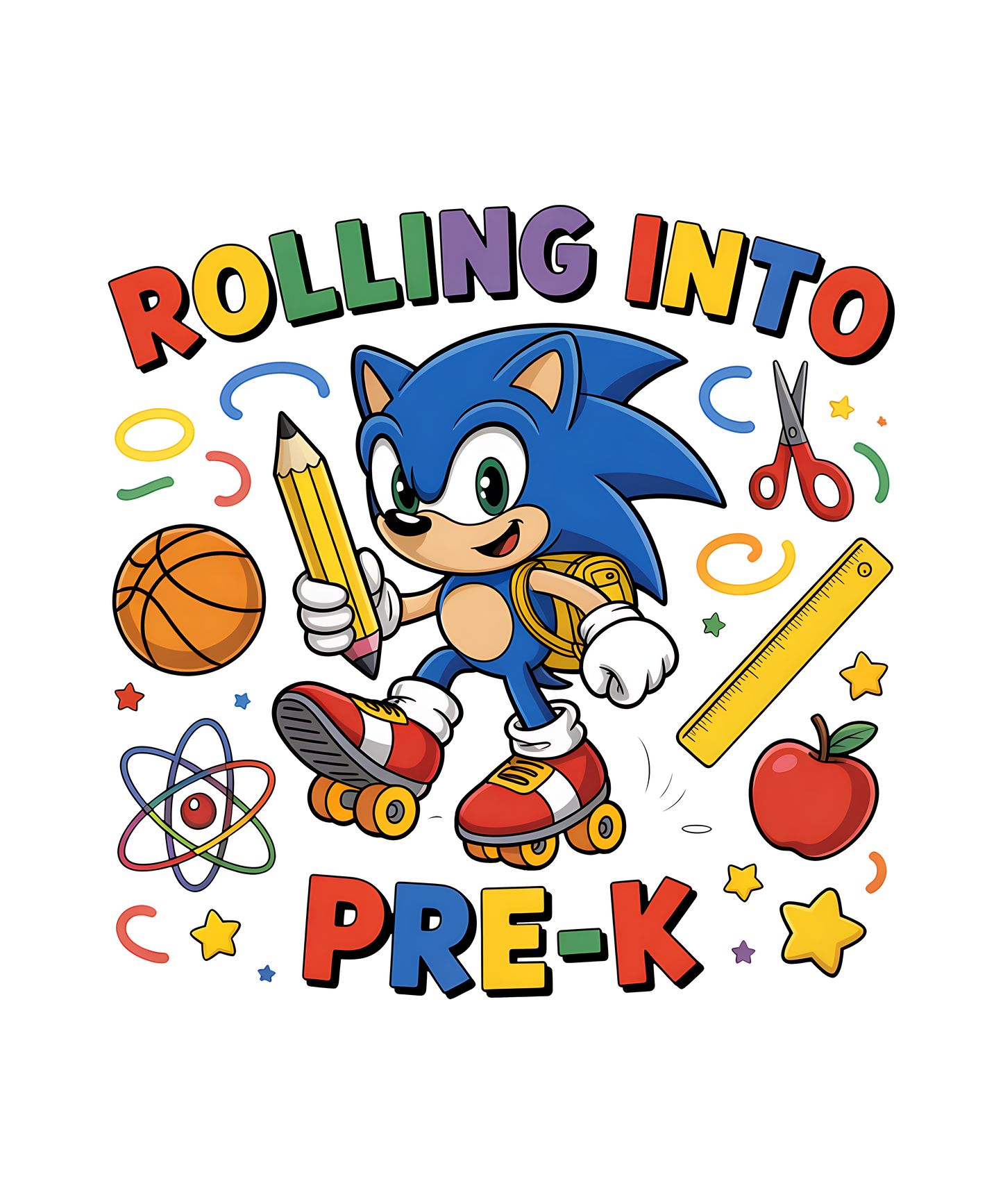 Rolling into.... Personalized Back to School T-shirt