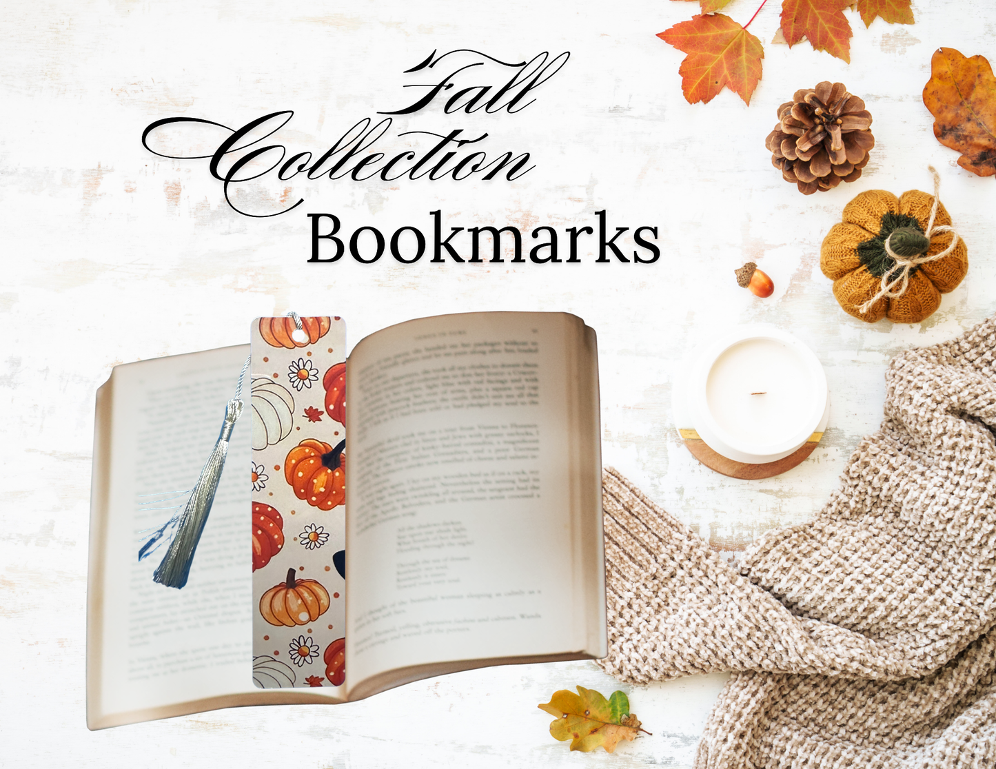 Fall Pumpkin Bookmark