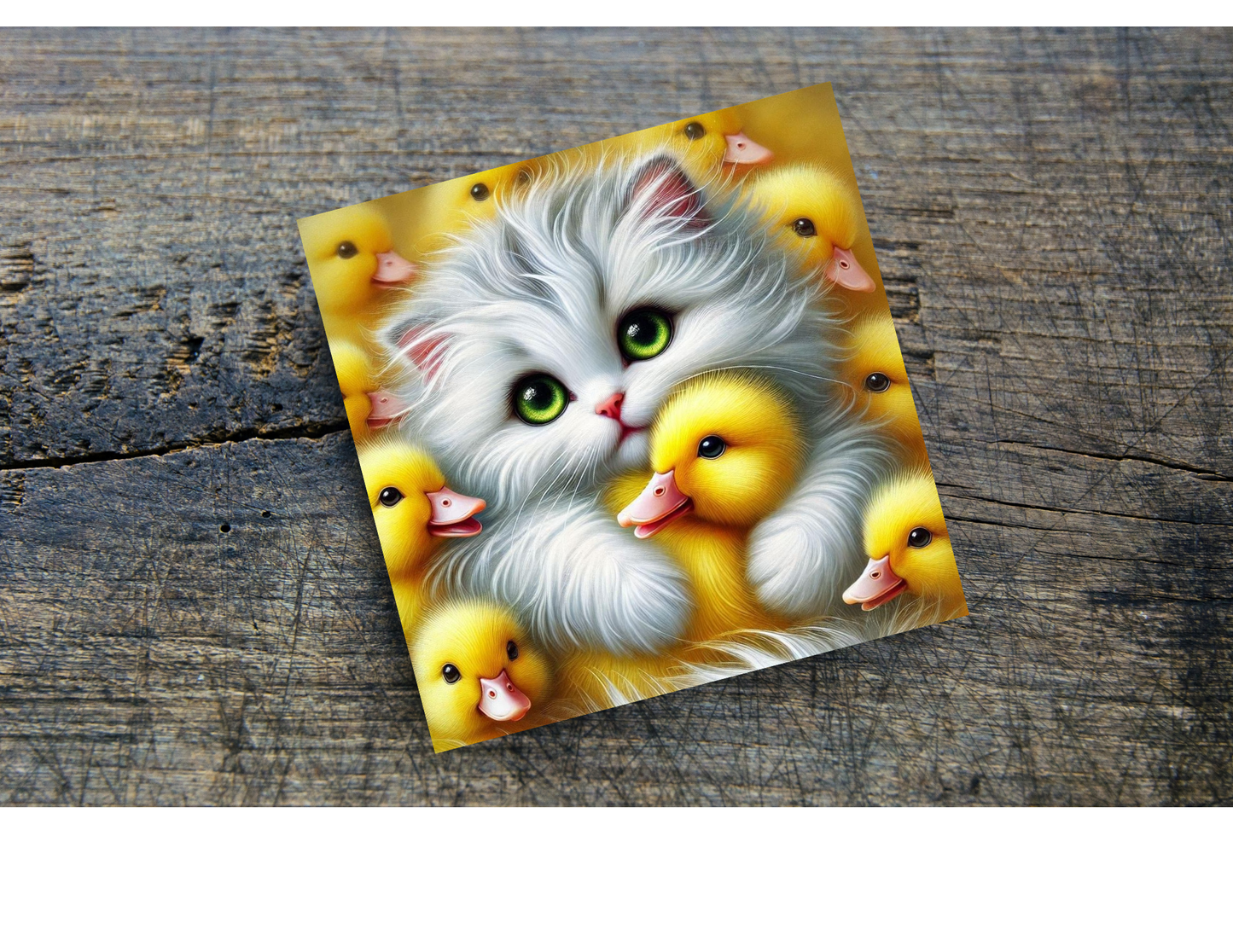 Cat & Ducks Home Coasters, several designs