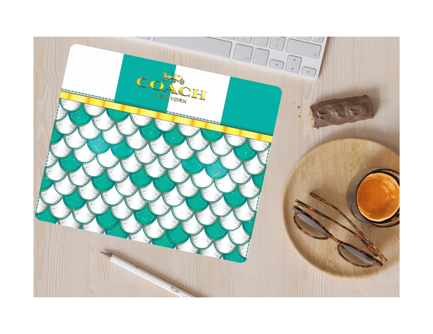 Green Mouse Pad, desk accessory