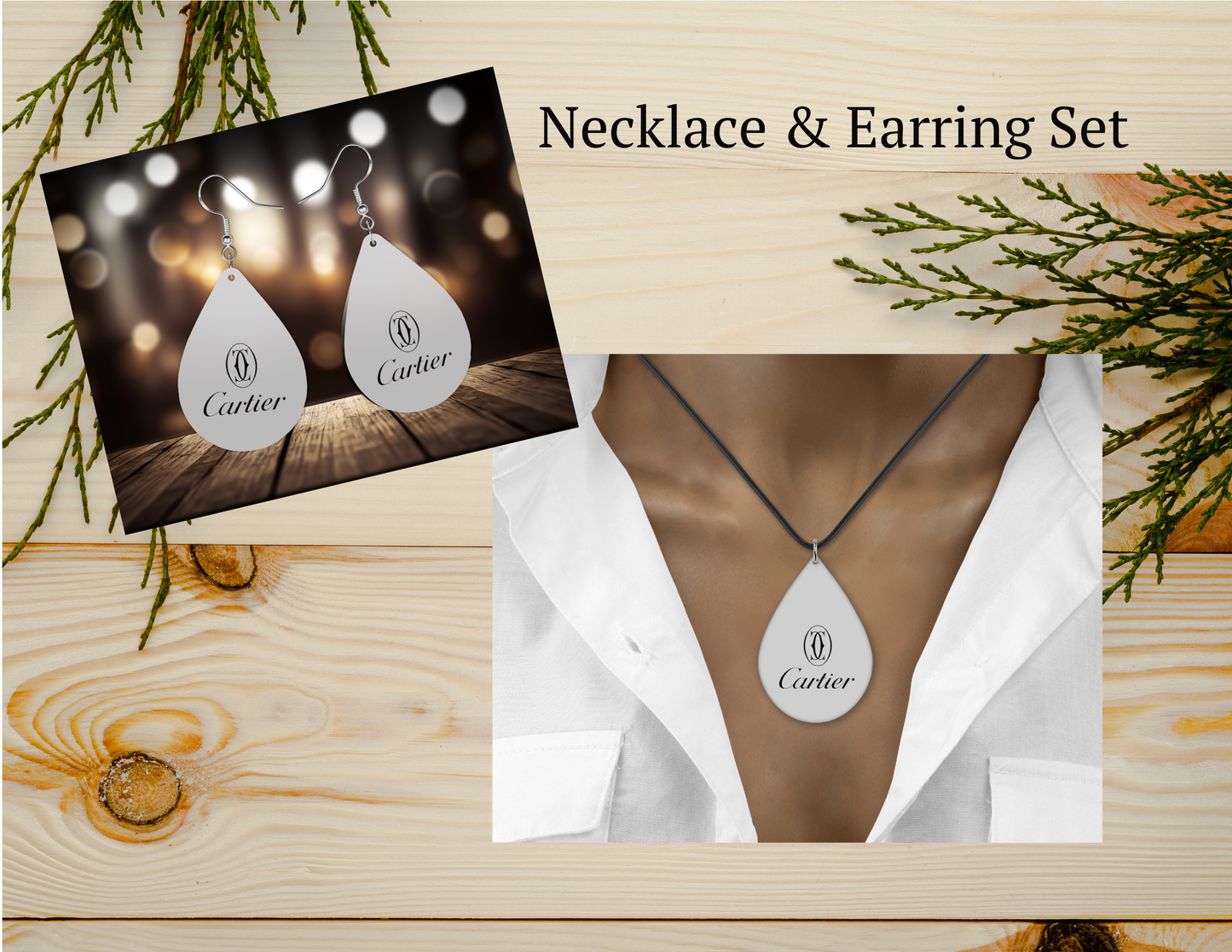 C Necklace, Make it set!, Grey
