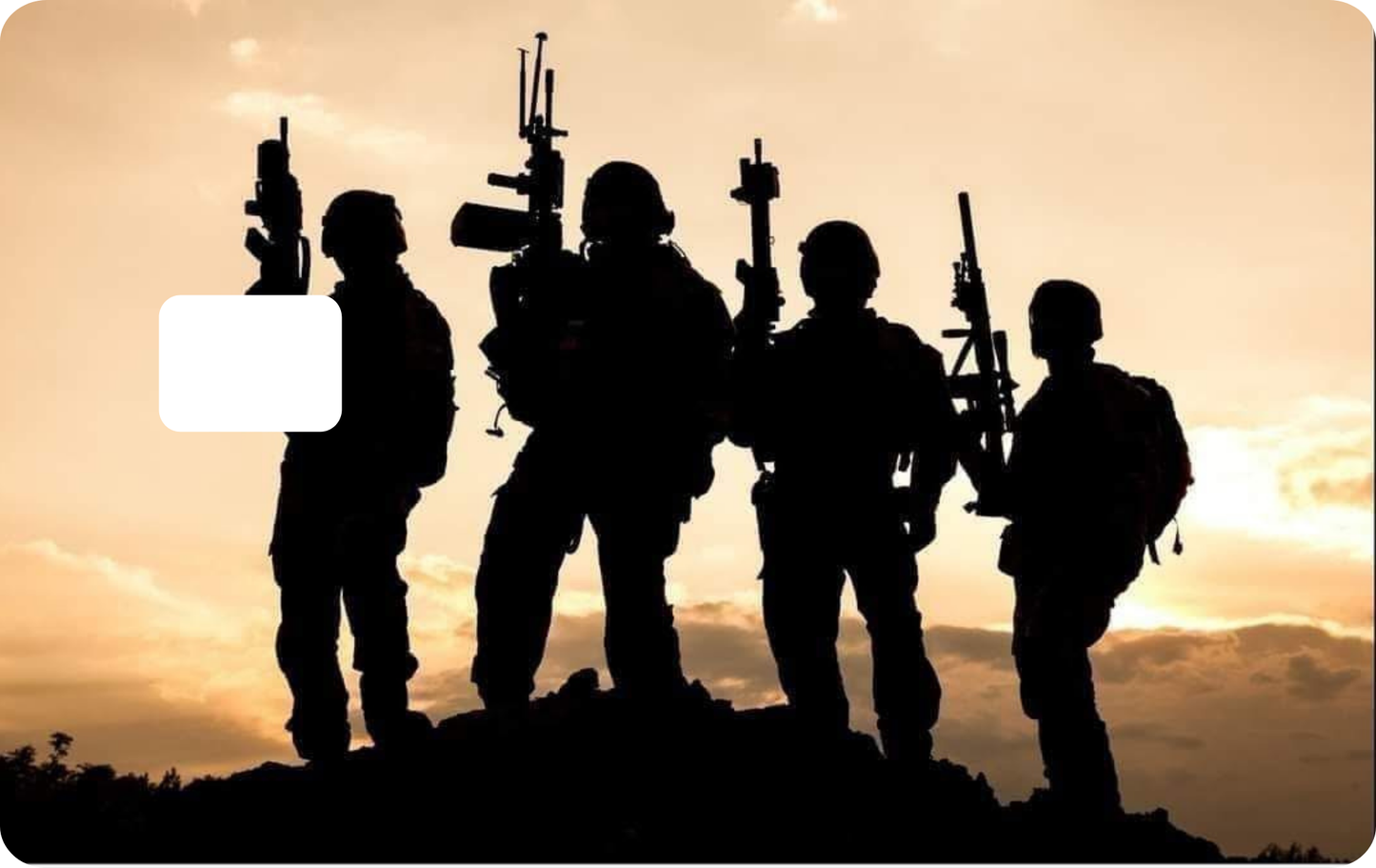 Army Design Debit Card Decal Skins
