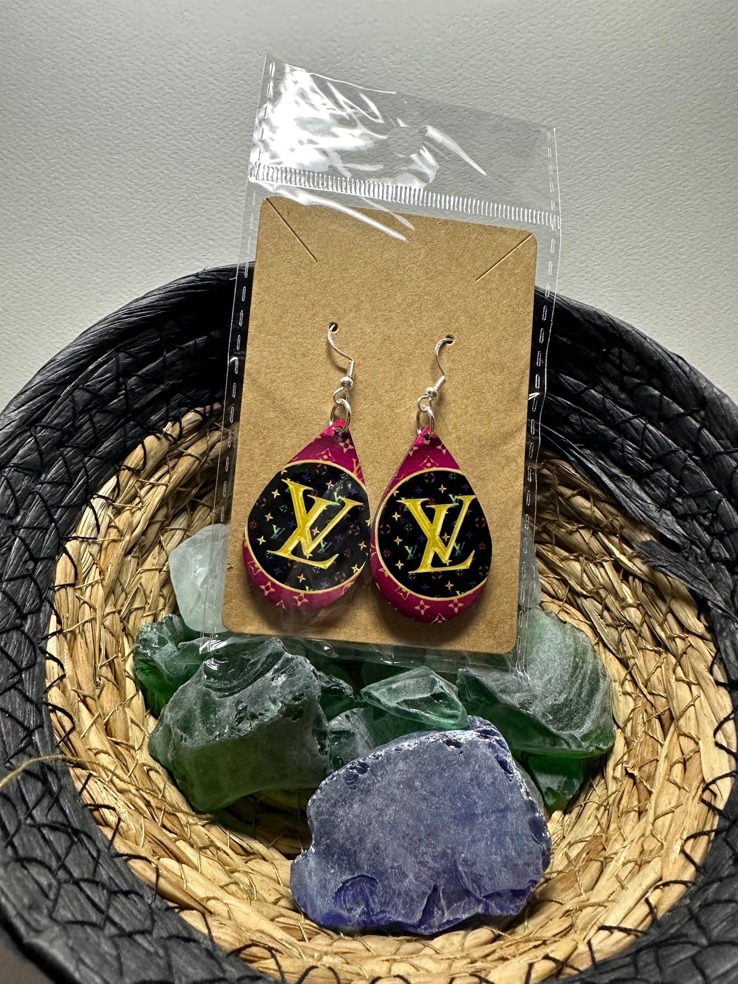 Purple Earrings, fashion Design