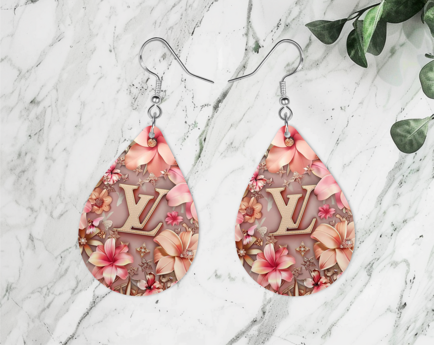 L Pink Earrings, fashion Design, Teardrop Earrings