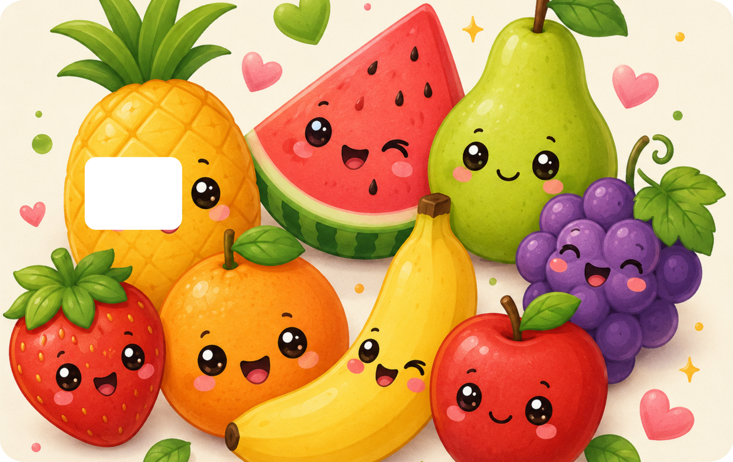 Fruity Cutie Debit Card Design, QTY 2 Same Design