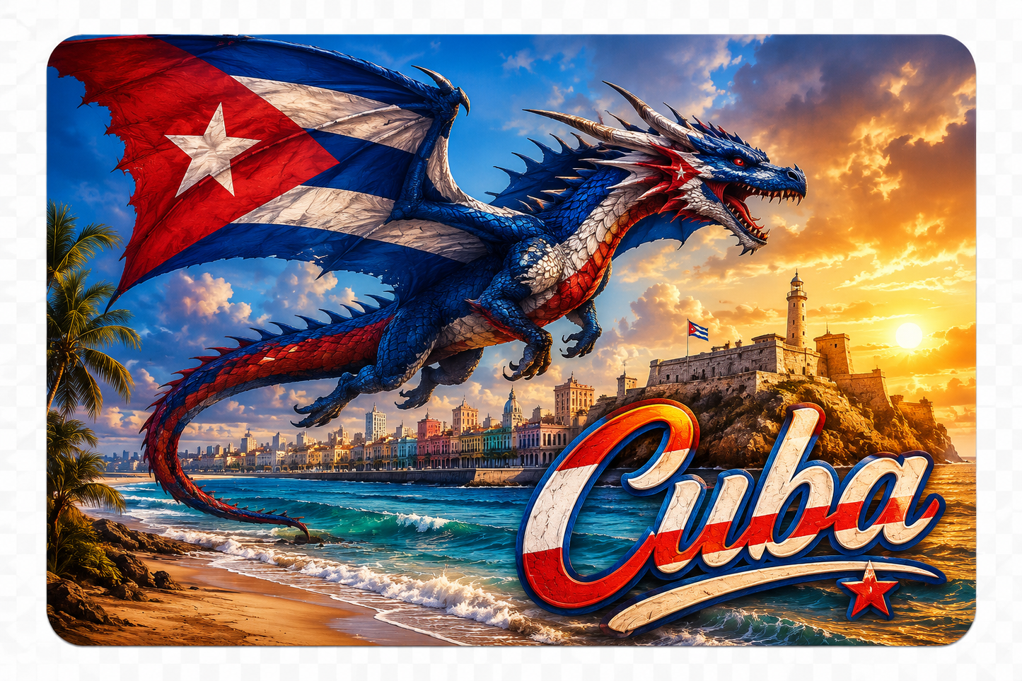 Cuban Debit Card Design, QTY 2 Same Design