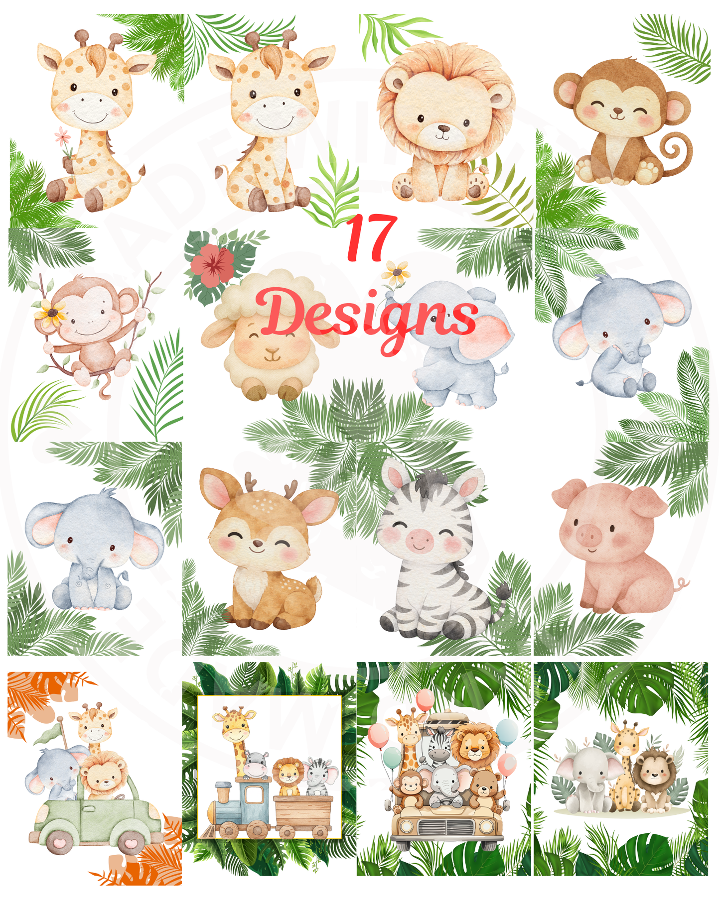 Jungle Nursery Printable Wall Art