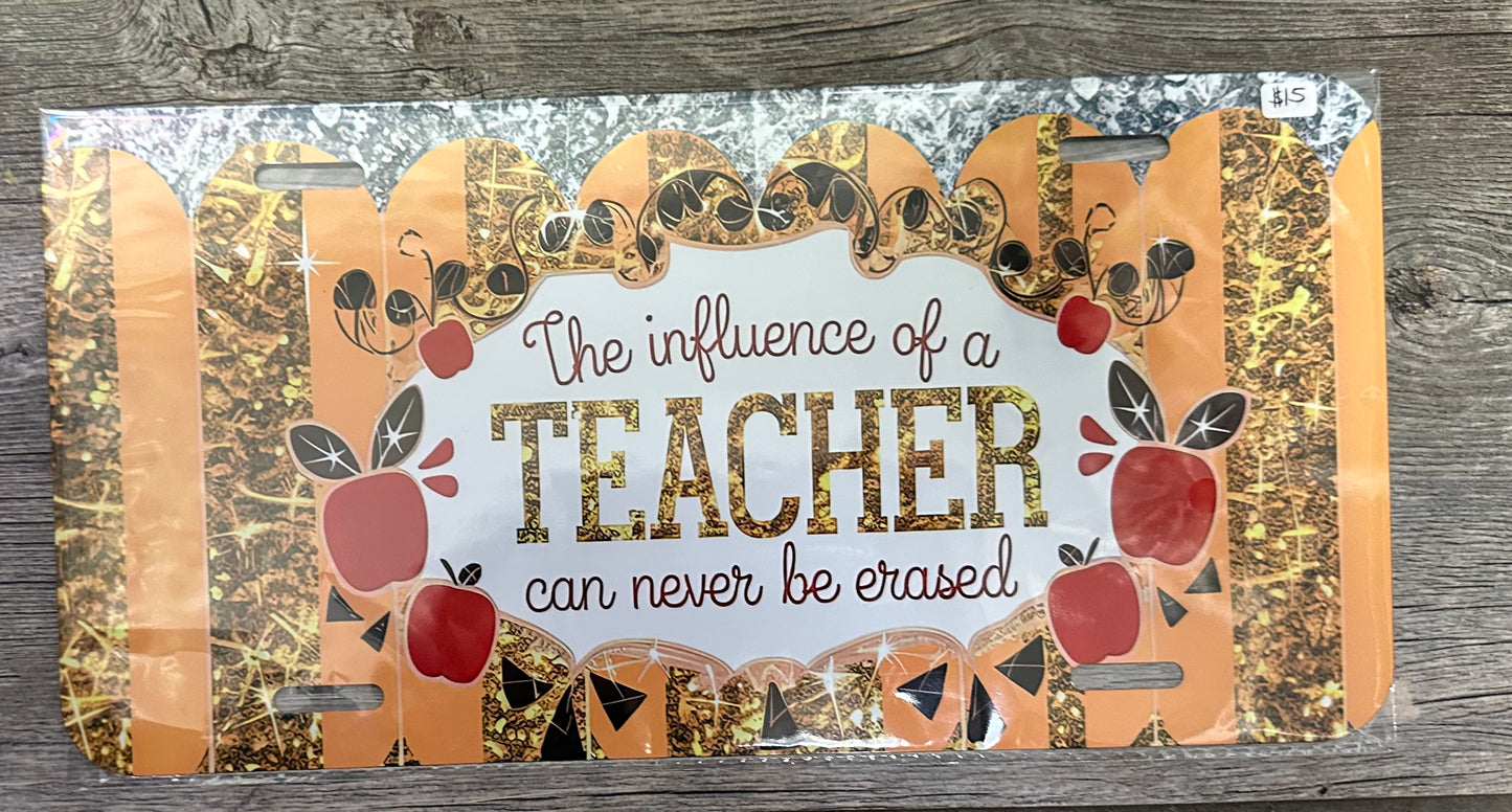 Teacher’s License Plate