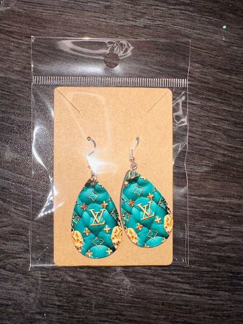L Emerald Green Earrings, fashion Design, Teardrop Earrings