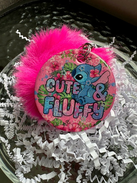 Cute & Fluffy Pom Pom Keychain