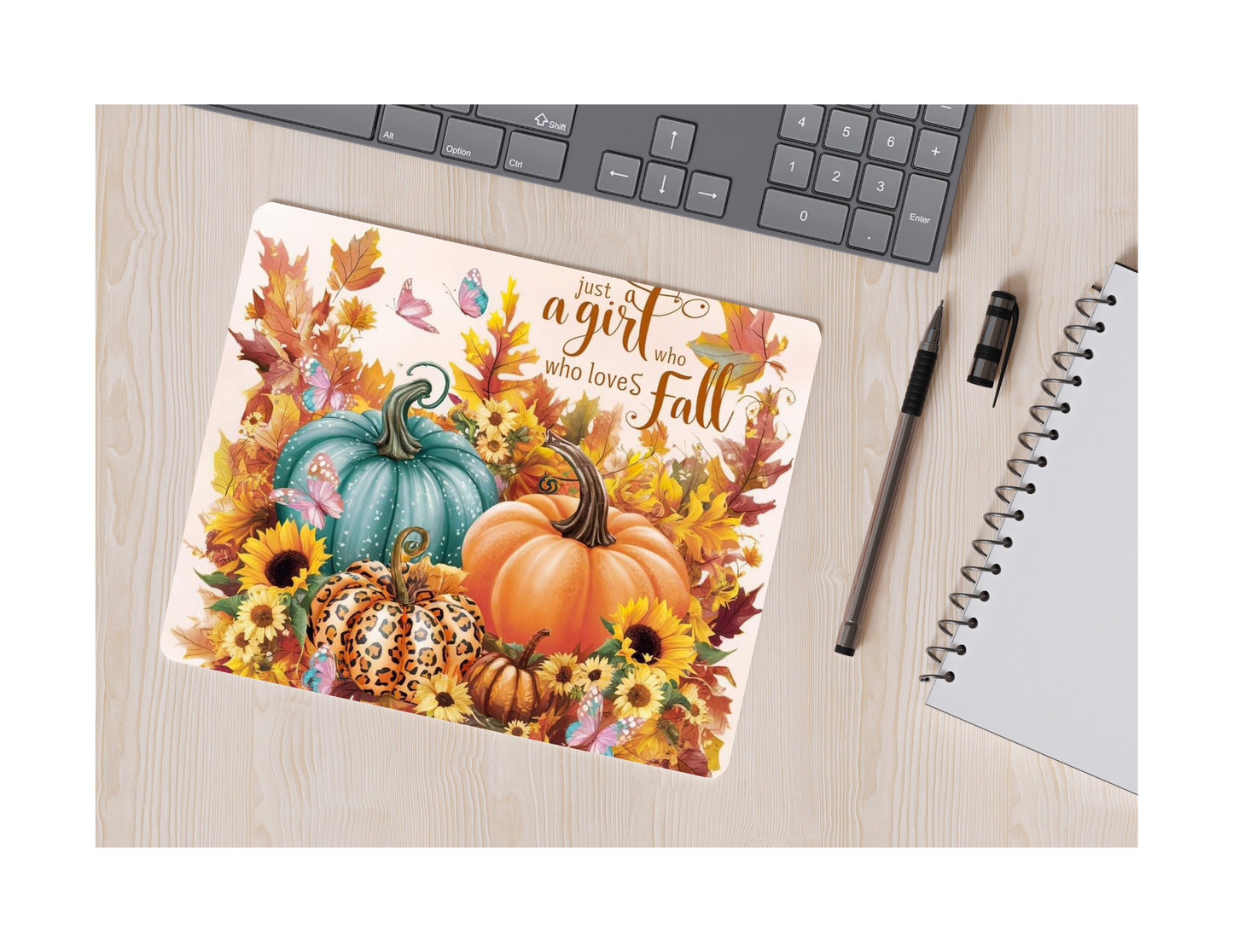 Just A Girl Who Loves Fall, desk accessory