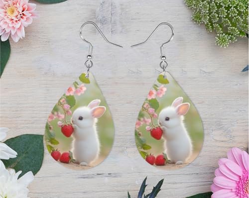 Strawberry Bunny Earrings